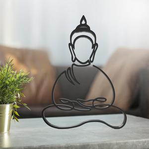 Buddha Line Art, Modern, Minimalist