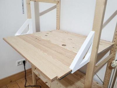 Ikea IVAR shelf extender to add space to the front