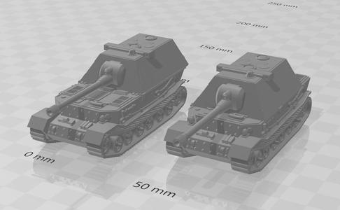 Panzerjäger Tiger (P) Ferdinand (Sd.Kfz.184) mit Krupp Maus II Turm mit 150 mm Kampfwagenkanone KwK 44 L38