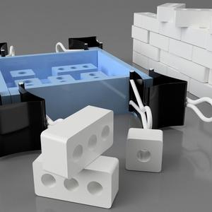 Mini brick mold for silicon casting