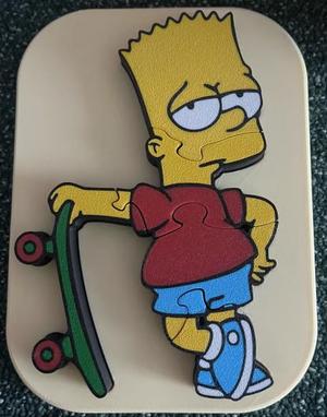 AMS - Bart with skate - insert puzzle for kids-AMS