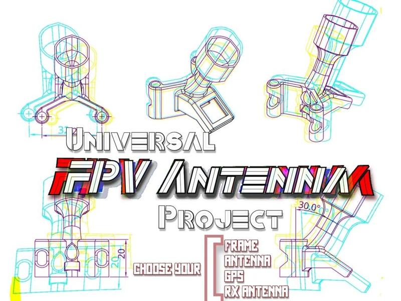FPV Antenna Project: Universal Configurable FPV Drone O3/Vista/anything VTx mount