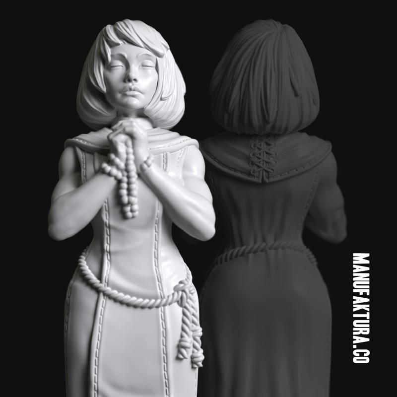 Devotion Series 01a - Gene-enhanced Female Battle Sister Praying