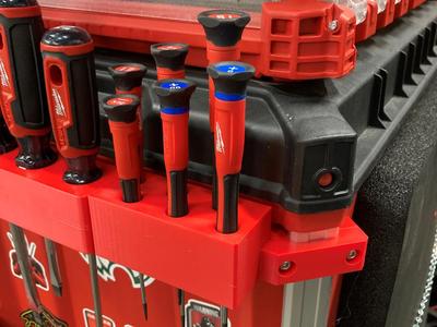 Precision Screwdriver holder for Milwaukee Packout