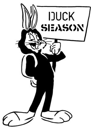 Bugs Bunny stencil 8