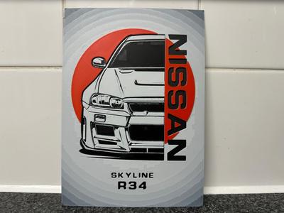 Nissan Skyline R34 Hueforge
