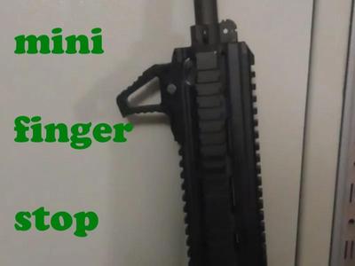 Tactical finger stop for C-Clamp grip picatinny