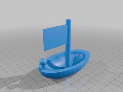 Cartoon pirate ship