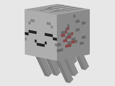Baby Ghast Minecraft Keychain