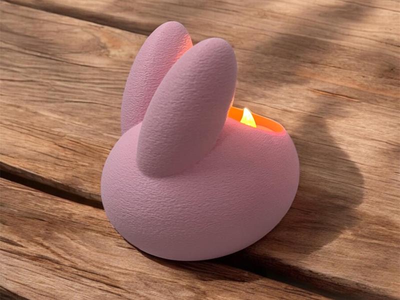 BunnyGlow – LED Bunny Candle Holder Tea light 