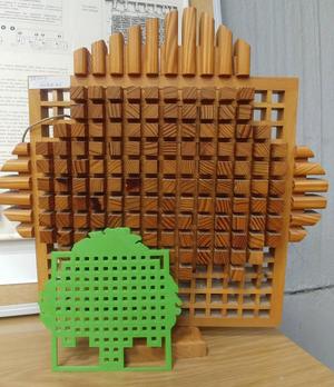 Bull tree logo extruded in 3D