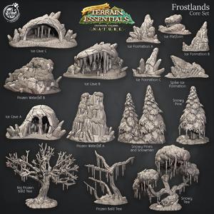 Frostlands Terrain Set (Pre-Supported) - Terrain