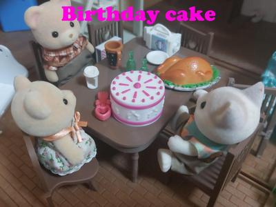 Birthday cake ideal for Sylvanian families