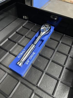 Gridfinity Kobalt 3/8" Drive Ratchet Holder 1x5x3