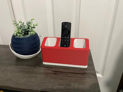 Modern customizable 3 remote holder, pen holder