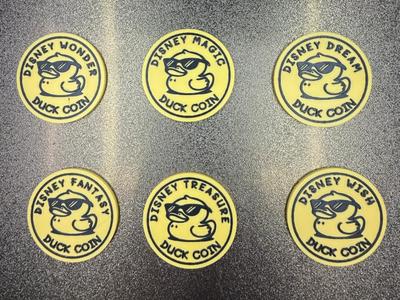 DISNEY CRUISE DUCK COINS ALL SHIPS