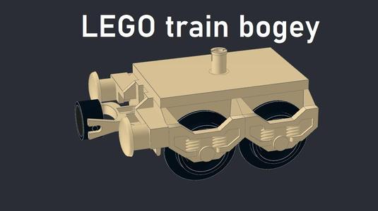 Lego train bogey system