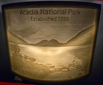 Acadia National Park - Bubbles at Jordan Pond - Nightlight Lithophane