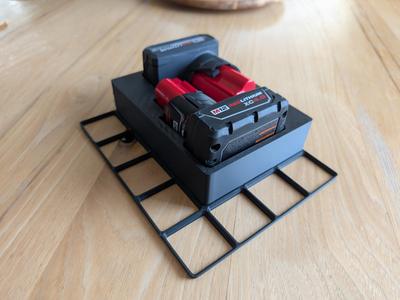 Milwaukee M12 Large Battery Holder - Gridfinity