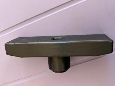 Interior handle for Hörmann garage door, 9mm square shaft