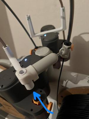 Bambu Lab A1 - AMS Lite tube holder - connector adapter for TPU filament or external spool