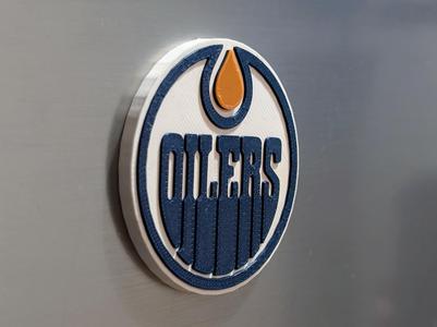 Edmonton Oilers Magnet - Layered Design!
