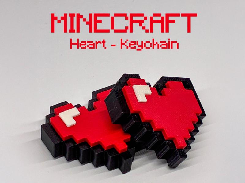 Heart_Cuore of Minecraft | Keyring _Portachiavi