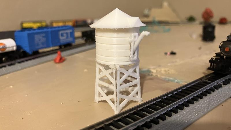 N Scale Water Tower Model