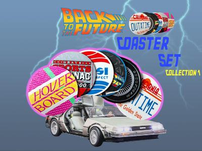Back to the Future Coaster Set