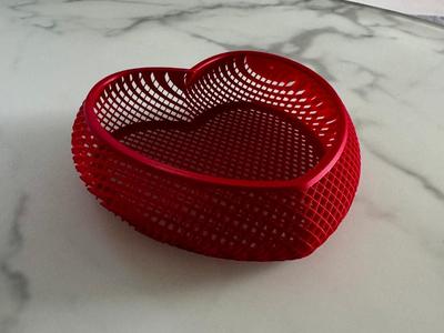 Transparent Geometric Heart - Optical Illusion