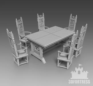 Table and chairs