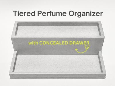 Minimalist Bathroom Perfume Organizer with Drawer