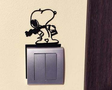 Snoopy Light Switch / Outlet Decoration – 3D Printable Model 2   