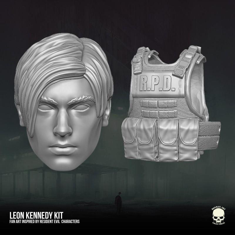 Leon Kennedy Fan Art Kit 3D printable File For Action Figures