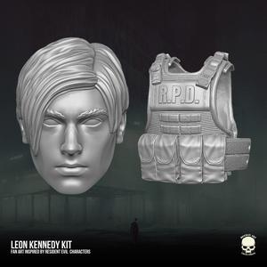 Leon Kennedy Fan Art Kit 3D printable File For Action Figures