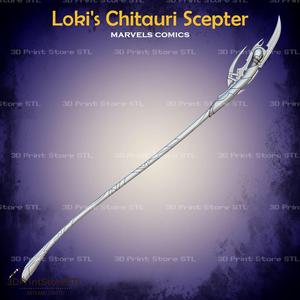 Loki Chitauri Scepter Cosplay The Avengers - STL File