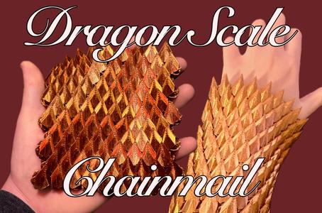 Dragon Scale Hexagonal Chainmail - Print in place