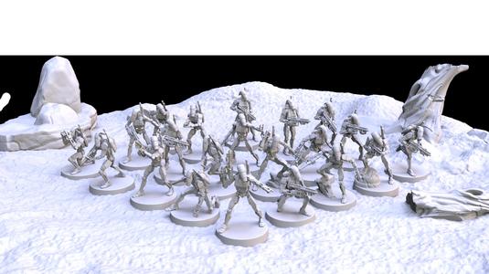 Assault Battle Droid Miniatures