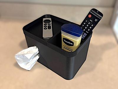 Tissue Box Holder Remote Caddy