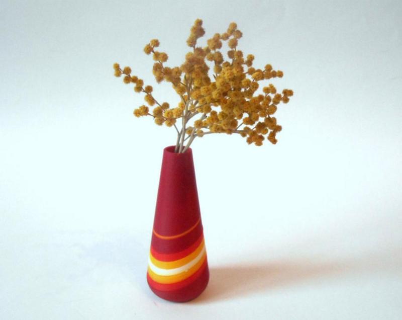 Red vase