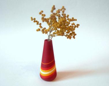 Red vase