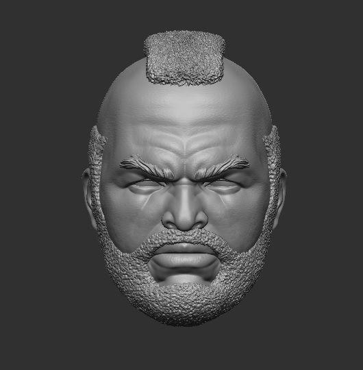 Mr T  - Headsculpt for Action Figures