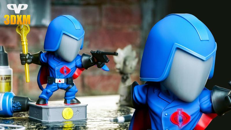 Cobra Commander Chibi STL for 3D Printing ChibiSTL 3DXM