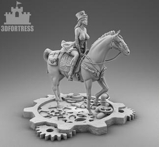 The girl on the horse
