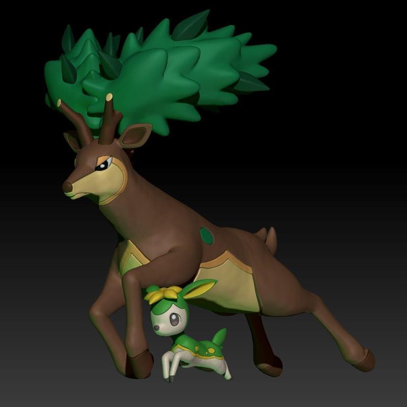 Pokemon Deerling Sawsbuck Summer
