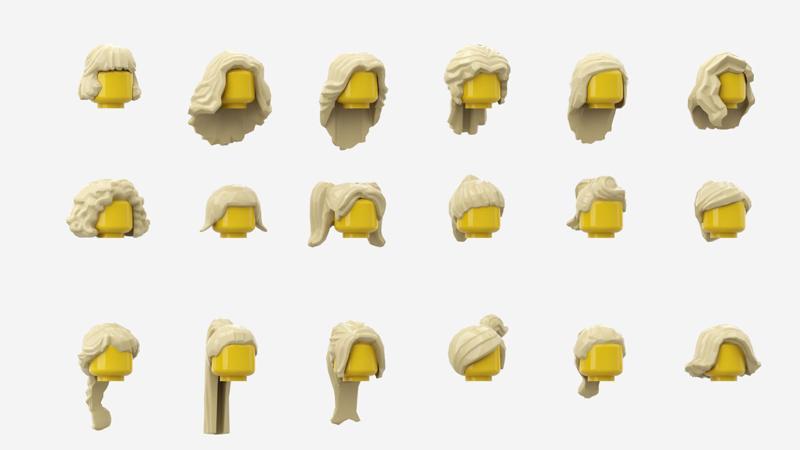 TwinD Lego  - Minifigures Hair pack 2