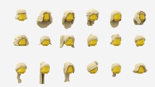 TwinD Lego  - Minifigures Hair pack 2