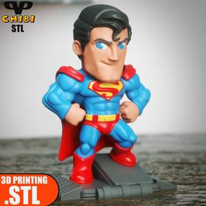 Superman Chibi STL for 3D Printing ChibiSTL 3DXM