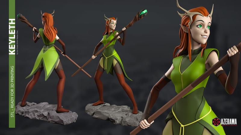 Keyleth STL Ready for 3D Printing