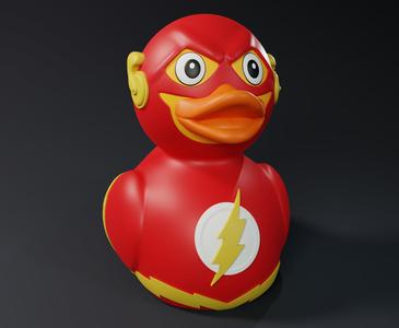 Cute The Flash Rubber Duck